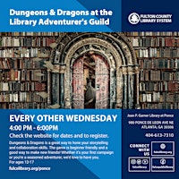 Imagem principal do evento Dungeons & Dragons at the Library Adventurer's Guild