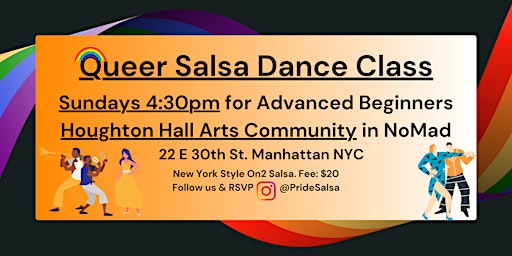 Imagem principal do evento Queer Salsa Classes for Advanced Beginners on Sundays