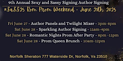 #SaSS25 Rom Prom Weekend Event primary image