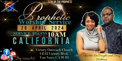 Image principale de Stir Up the Prophets presents: Prophetic Worship Service