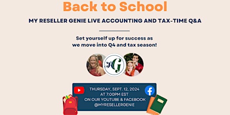 My Reseller Genie LIVE Tax-Time Q&A with Accountant, Courtney Dobek