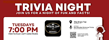 The Brass Tap Rockwall Trivia Night primary image