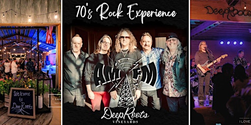 The 70's Rock Experience covered by AM/FM --plus Texas wine& craft beer! primary image