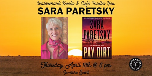 Hauptbild für Watermark Books & Café Invites You to Sara Paretsky