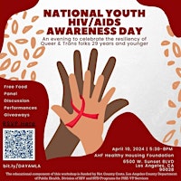 Imagem principal do evento National Youth HIV/AIDS Awareness Day