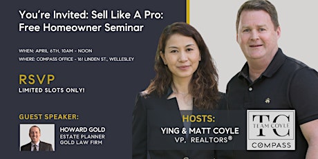 You’re Invited: Sell Like A Pro: Free Homeowner Seminar