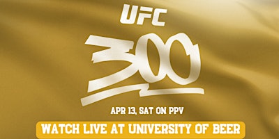 Imagen principal de UFC 300| University of Beer - East Sacramento