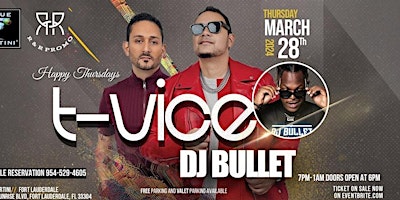 T-VICE    AT   BLUE MARTINI   FORT   LAUDERDALE .!”!.’ primary image