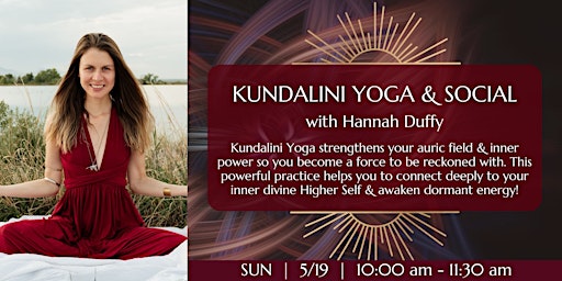 Primaire afbeelding van Kundalini Yoga, Song & Social with Hannah Duffy