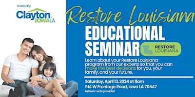 Restore Louisiana Educational Seminar primary image