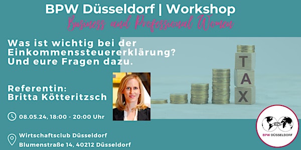 BPW Düsseldorf Workshop: Was ist wichtig bei der Einkommenssteuererklärung?