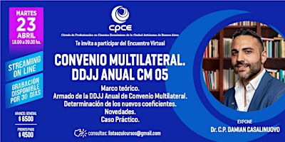 Imagen principal de CONVENIO MULTILATERAL. DDJJ ANUAL CM 05