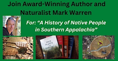 Imagem principal do evento Mark Warren Presents "A History of Native People in Southern Appalachia"