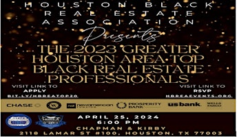 Primaire afbeelding van The 2023 Greater Houston Area Top Black Real Estate Professionals