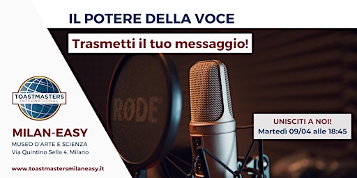 Public Speaking - Toastmasters Club Milan-Easy primary image