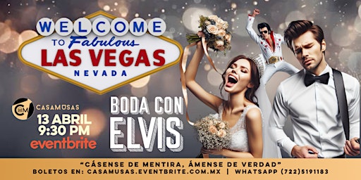 Imagem principal do evento BODA CON ELVIS AL ESTILO LAS VEGAS