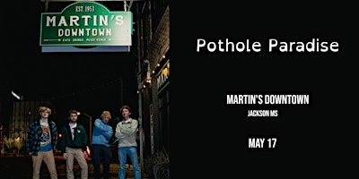 Pothole Paradise Live at Martin's Downtown primary image