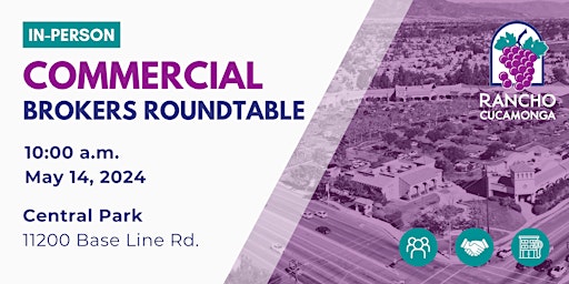 Primaire afbeelding van City of Rancho Cucamonga Commercial Brokers Roundtable