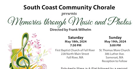 SCCC presents "Memories through Music and Photos" on Saturday in Fall River