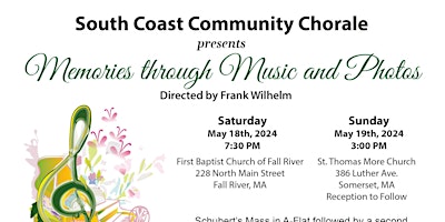 Image principale de SCCC presents "Memories through Music and Photos" on Saturday in Fall River