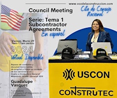 Imagen principal de Council Meeting. Serie: Tema 1, Subcontractor Agreements en Español