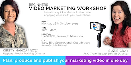 Beginners Video Marketing Workshop - Plan, Produce & Publish (Full day) primary image