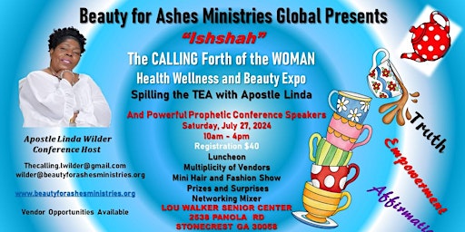 Imagem principal de The Calling Forth of the WOMAN Conference Health, Wellness, and Beauty Expo