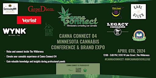 Primaire afbeelding van Canna Connect 04 MN Cannabis Conference &  Brand Expo
