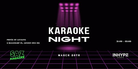 Karaoke Night | Saturday, 30 March