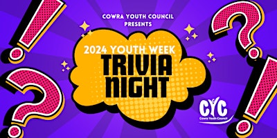 Imagen principal de Cowra Youth Week 2024 - Trivia Night