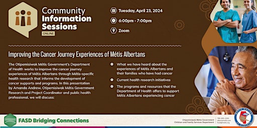 Imagen principal de Improving the Cancer Journey Experience for Métis Albertans