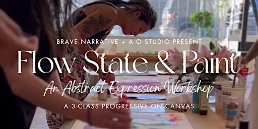 Flow State & Paint — Embodied Abstract Expression Painting Class on Canvas  primärbild
