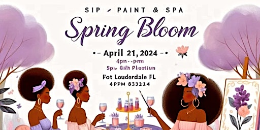 Image principale de Spring Bloom Sip,Paint, & Spa