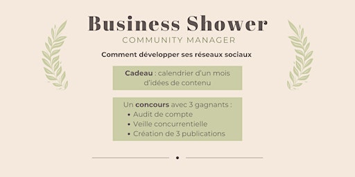 Immagine principale di Business Shower : Gagnez de la visibilité sur vos réseaux sociaux 