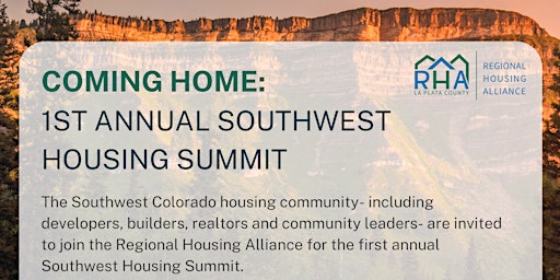 Primaire afbeelding van Coming Home: 1st Annual Southwest Housing Summit