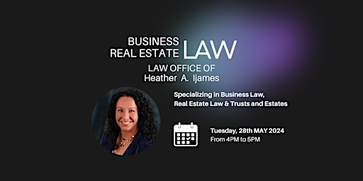Hauptbild für Business Real Estate Law with Heather Ijames