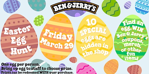 Imagem principal do evento Ben & Jerry's CT Easter Egg Hunt