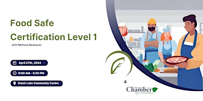 Imagem principal do evento Food Safe Certification Level 1