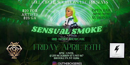 Primaire afbeelding van Out The Box Series Presents “Sensual Smoke”