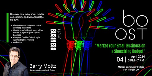 Imagem principal do evento Market Your Business on a Shoestring Budget with Barry Moltz - section 2