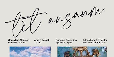 TÉT ANSANM: An Exhibition by Naomieh Jovin and Gerardine Aldamar