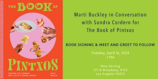 Hauptbild für Marti Buckley in Conversation with Sandra Cordero for The Book of Pintxos