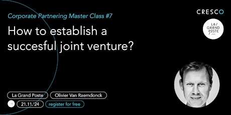 How to establish a successful joint venture?