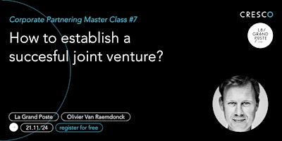 Hauptbild für How to establish a successful joint venture?