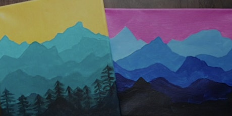 The Hive: Paint Night: Colourful Mountains
