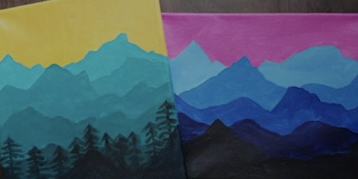 The Hive: Paint Night: Colourful Mountains primary image