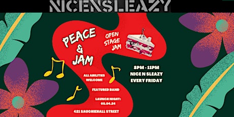 Open Mic Jam @ NICE N SLEAZY