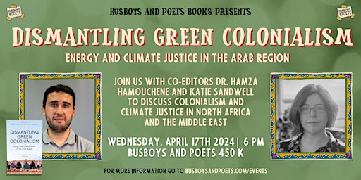 Primaire afbeelding van DISMANTLING GREEN COLONIALISM | A Busboys and Poets Books Presentation