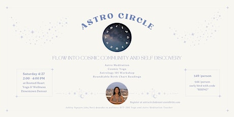 Astro Circle: Yoga, Astrology 101, Group Birth Chart Readings