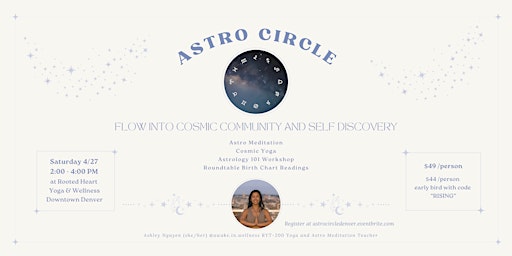 Astro Circle: Yoga, Astrology 101, Group Birth Chart Readings primary image